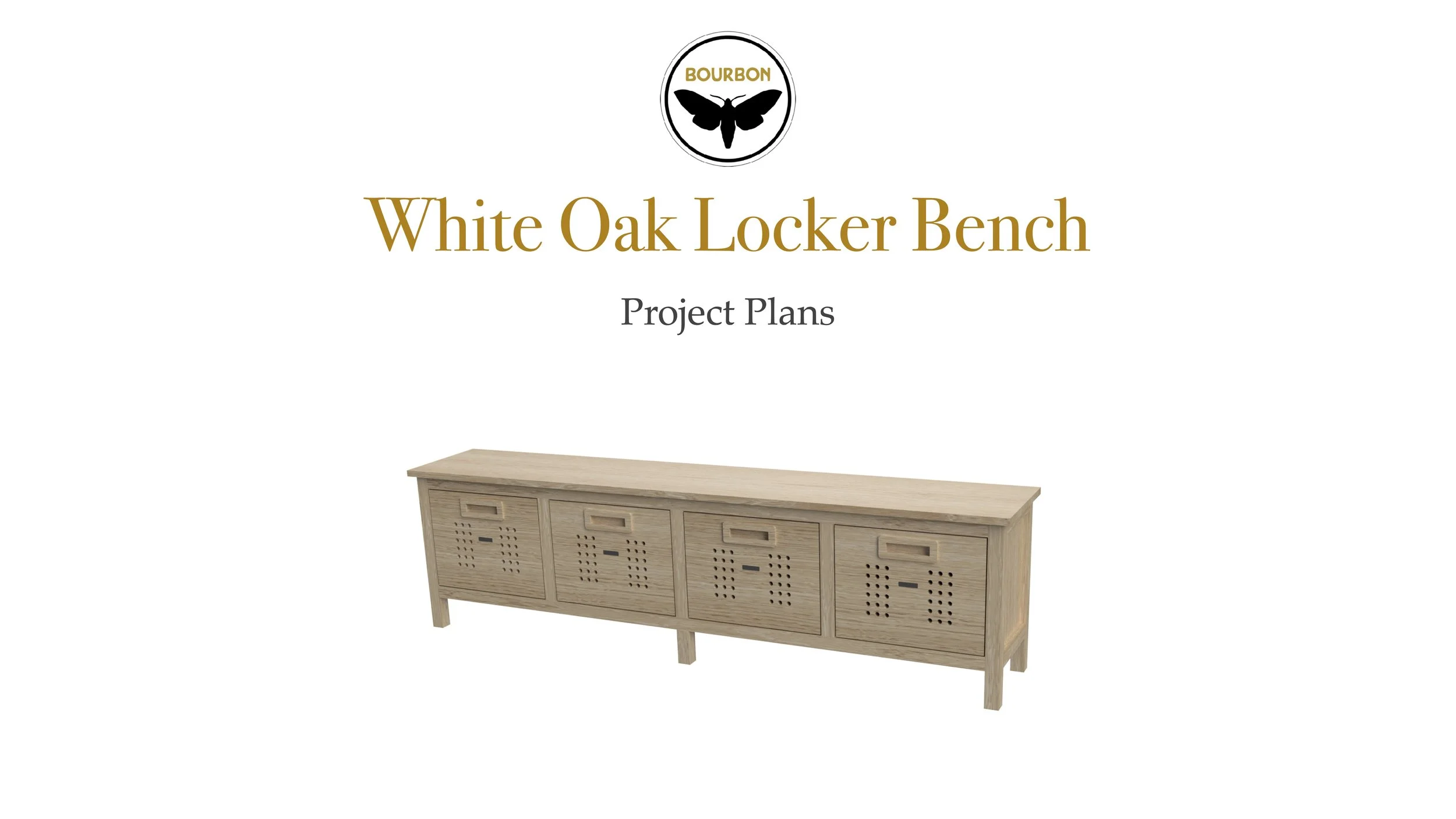 White Oak Storage Bench Plans — Bourbon Moth Woodworking Co